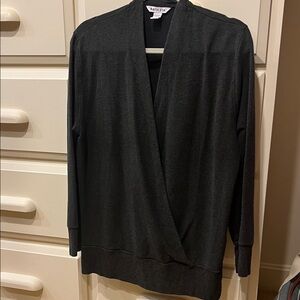 Athleta Dark Gray V-Neck Sweater